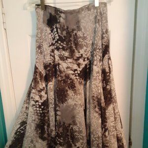 Newsworthy size small snake inspired print skirt